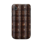 Vintage Leather Library Books Samsung Galaxy Case
