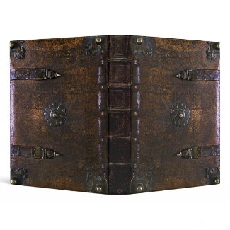 Vintage Leather Look Gothic Binder binder