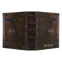 Vintage Leather Look Gothic Binder