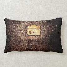 vintage leather pillows