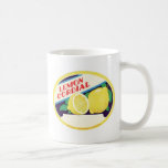 Vintage Lemon Cordial Label Coffee Mugs
