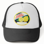Vintage Lemon Cordial Label hats