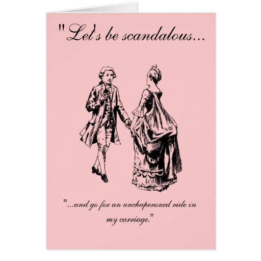VIntage Let's Be Scandalous Valentine's Day Card | Zazzle