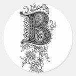 Vintage Letter B Sticker