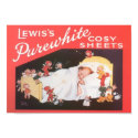 Vintage Lewis' Pure White Cosy Sheets posters