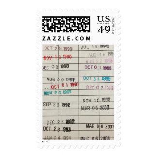 Dating postcards by stamps