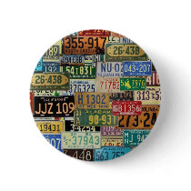 Vintage License Plates Pin