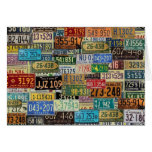 Vintage License Plates Cards