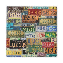 Vintage License Plates magnets by JuJuGarden Vintage License Plates magnets