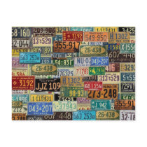 Vintage License Plates postcards by JuJuGarden Vintage License Plates postcards