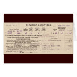 Vintage Light Bill & Toaster Ad Card