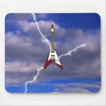 Vintage Lightening V-Body Guitar Mousepad