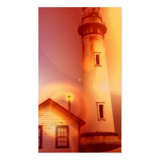 Vintage Lighthouse Business Card (back side)