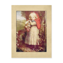 Vintage Lil Red Riding Hood Postcard by forbes1954 Vintage Lil Red Riding Hood Postcard