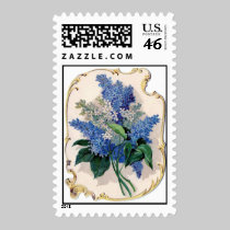 Vintage Lilac stamps