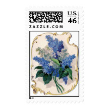 Vintage Lilac Stamps