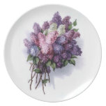 Vintage Lilacs Plate