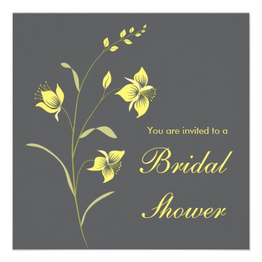 Vintage Lily Bridal Shower Invitation