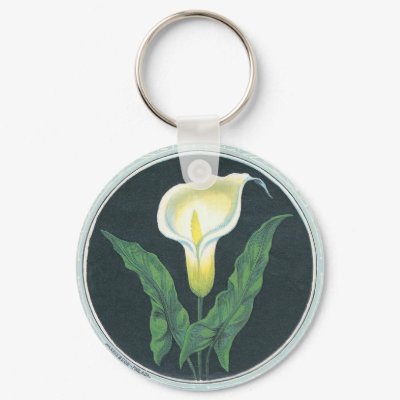 Vintage Lily Flower Key Chain by Vintage_Gifts