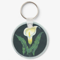 Vintage Lily Flower keychains by Vintage_Gifts Vintage Lily Flower keychains