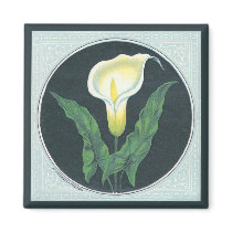 Vintage Lily Flower magnets by Vintage_Gifts Vintage Lily Flower magnets