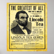 Vintage Lincoln Herbal Remedy Tea Print