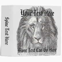Vintage Lion Binder