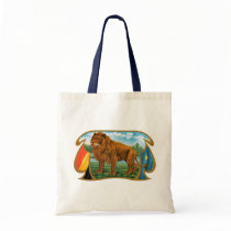 Vintage Lion Cigar Label Tote Bag