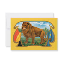 Vintage Lion Cigar Label Announcements