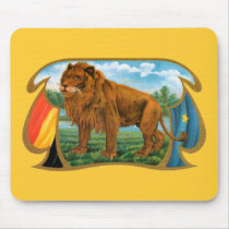 Vintage Lion Cigar Label Mouse Pads