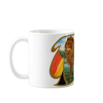 Vintage Lion Cigar Label Coffee Mug