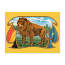 Vintage Lion Cigar Label Postcard