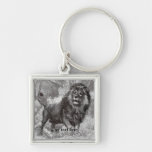 Vintage Lion Keyring Keychains