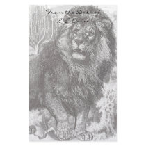 Vintage Lion Stationery