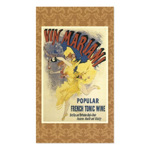 Vintage Liquor Business Card (front side)