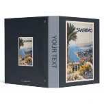 Vintage Litho Travel ad Sanremo Italy binders