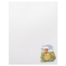 Vintage Little Bo Peep Mother Goose Nursery Rhyme Letterhead