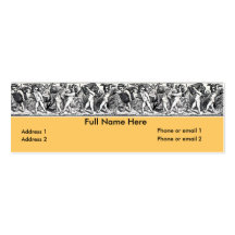 Vintage Little Book Carrying Cherubs Bookmark Business Card