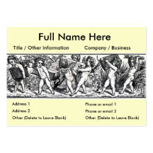 Vintage Little Book Carrying Cherubs Bookmark Business Card Templates