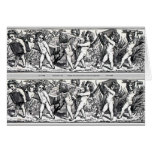 Vintage Little Book Carrying Cherubs Bookmark Greeting Cards