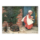 Vintage Little Miss Muffet Spider Nursery Rhyme Postcards