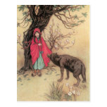 Vintage Little Red Riding Hood by Warwick Goble Post Cards