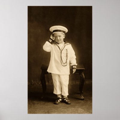 Vintage little sailor poster