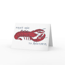 Vintage Lobster Greeting Card