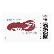 Vintage Lobster Postage Stamps