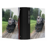 Vintage Locomotive Railroad Train Binder