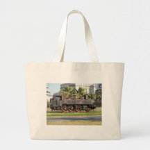 Vintage Locomotive Tote Bags