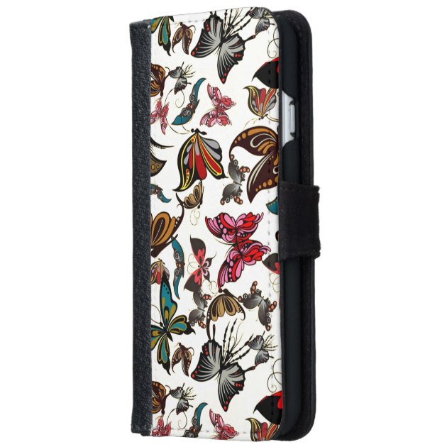 Vintage Look Butterflies iPhone 6 Wallet Case