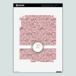 Vintage Look Gold Birds on Rose Monogram skins
