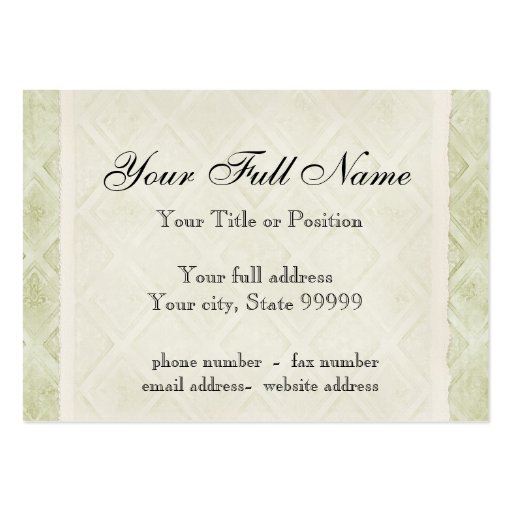 Vintage Look Lilac Hydrangea -  Business Cards (back side)
